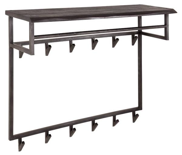 Garderobe ADORA Schwarz - Metall - 100 x 80 x 30 cm