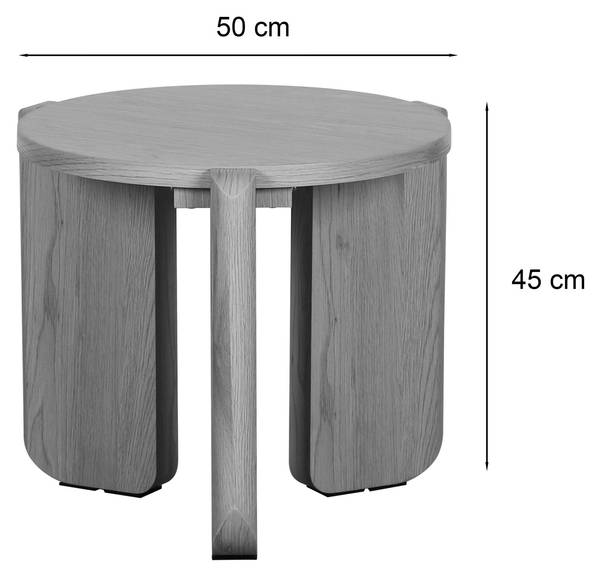 Table basse PREFFINES S Gris foncé