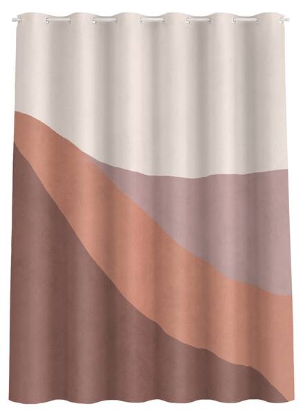 Duschvorhang Sanfte Berge Terracotta 180 x 200 cm