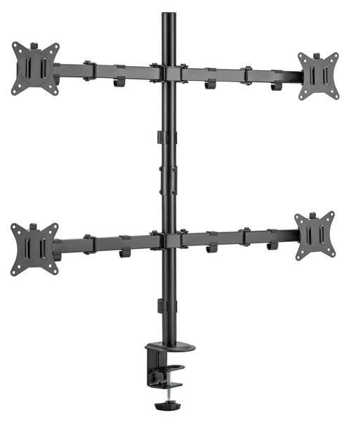 Monitorständer LUMLDT66-C048 Schwarz - Metall - 96 x 87 x 11 cm