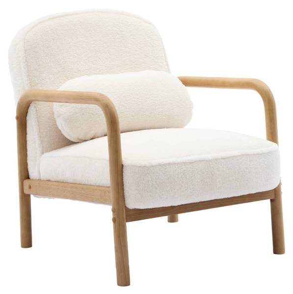 Sessel Weiß - Textil - 82 x 77 x 66 cm