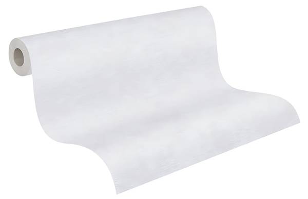 Vliestapete 378385-GU Weiß - Fleece - 53 x 1005 x 1 cm