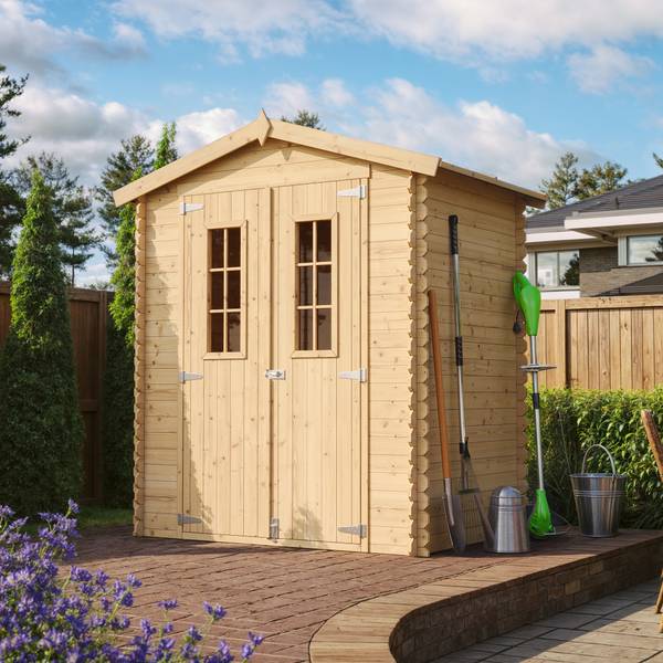 Tuinschuur M367C+M367G Hoogte: 224 cm