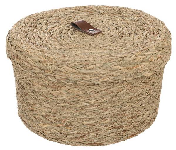 Boxen PARIS 2er-Set Beige - Naturfaser - 20 x 10 x 20 cm