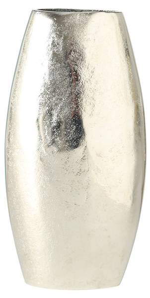 Vase FLAIRE Silber - Metall - 6 x 22 x 17 cm