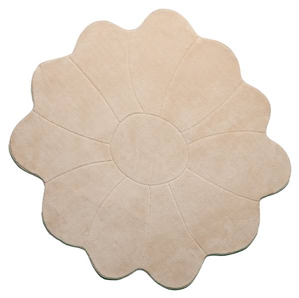 Teppich Coco Bloem Beige - Textil - 120 x 1 x 120 cm