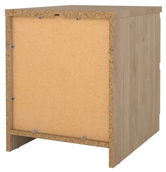 Nachttisch Naia Braun - Holz teilmassiv - 41 x 50 x 50 cm
