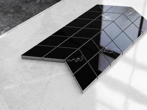 Feinsteinzeugmosaik MG363 Schwarz - Keramik - 30 x 30 x 17 cm