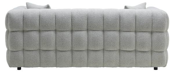 3-Sitzer-Sofa ENA Grau - Textil - Holz teilmassiv - 210 x 75 x 96 cm
