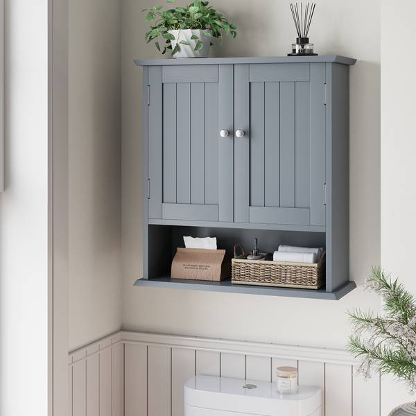 Wandschrank BB4220 Grau - Holzwerkstoff - 20 x 60 x 55 cm