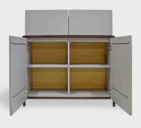 Designer Kommode fürs Wohnzimmer BOSTON Braun - Eiche - 105 x 100 x 35 cm
