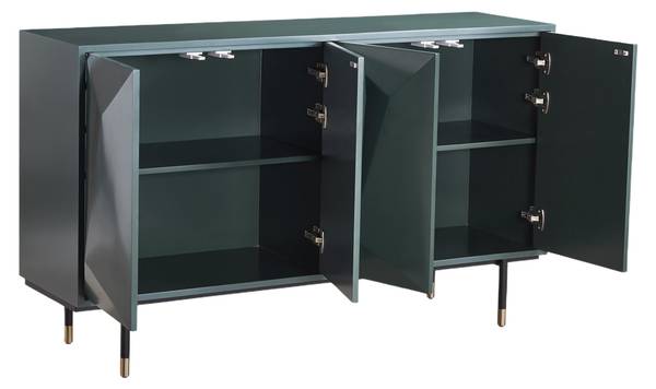Sideboard STILIG SB150 4D Grün - Melamin - 150 x 88 x 40 cm