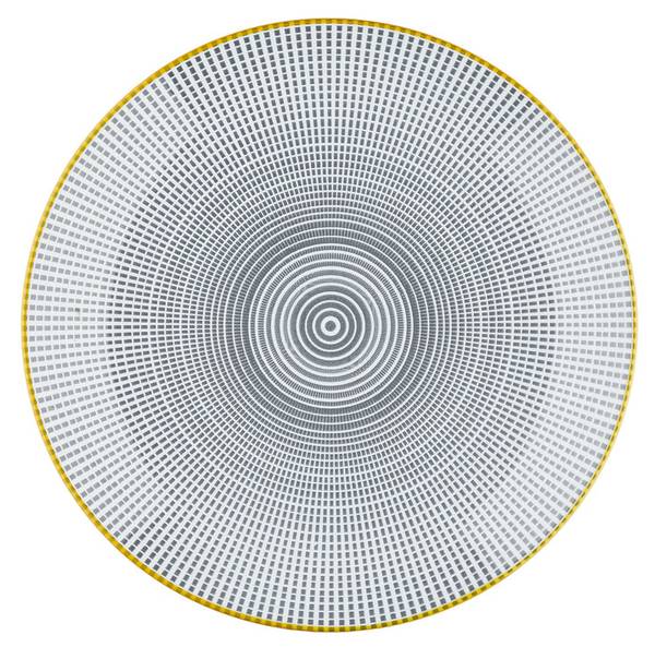 Ensemble d'assiettes PATTERN Ø21cm Gris - Céramique - 21 x 3 x 21 cm