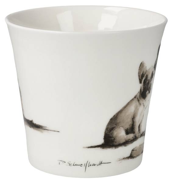 Tasse Peter Schnellhardt  Dicke Freunde Porzellan - 11 x 10 x 14 cm