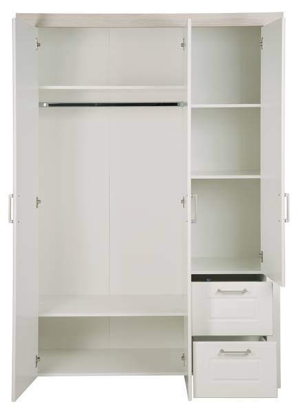 Set de chambre bébé Felicia 3 pcs Blanc - Acier inoxydable