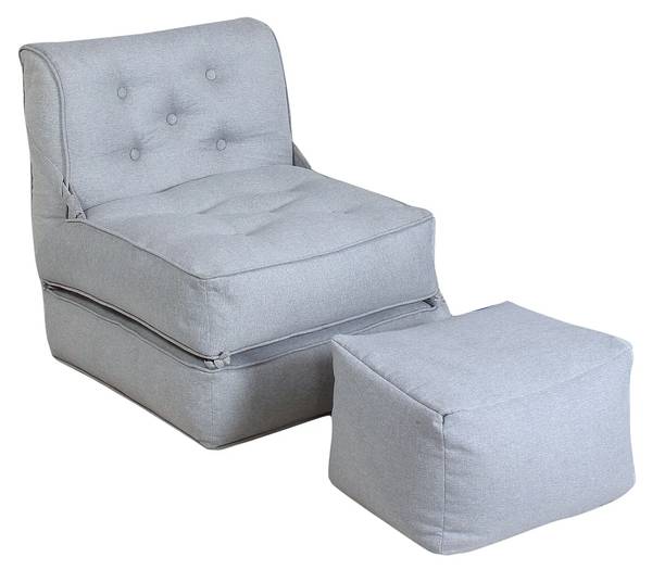 Schlafsessel ZONIRA Grau - Textil - 65 x 75 x 70 cm