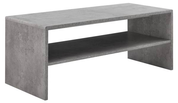 Table Basse de Salon Trier Gris - Bois manufacturé - 40 x 40 x 100 cm
