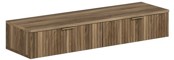 Konsolenschreibtisch FRALYN Braun - Holz teilmassiv - 110 x 20 x 45 cm