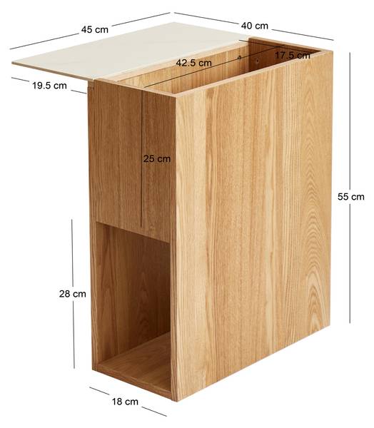 Beistelltisch KARLSTAD Weiß