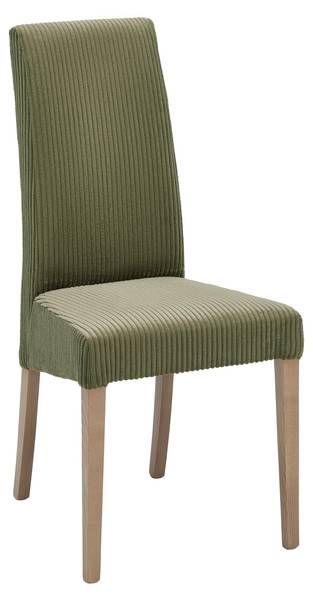 Stuhl ROKO Grün - Massivholz - Textil - 46 x 101 x 62 cm