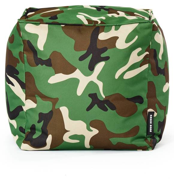 Sitzsack-Hocker Pouf "Cube" 40x40x40cm Multicolor - Taupe