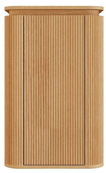 Badschrank LILIKO Beige - Holz teilmassiv - 50 x 80 x 35 cm