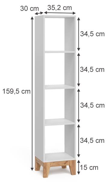 Kinderregal Malia 58337 Weiß
