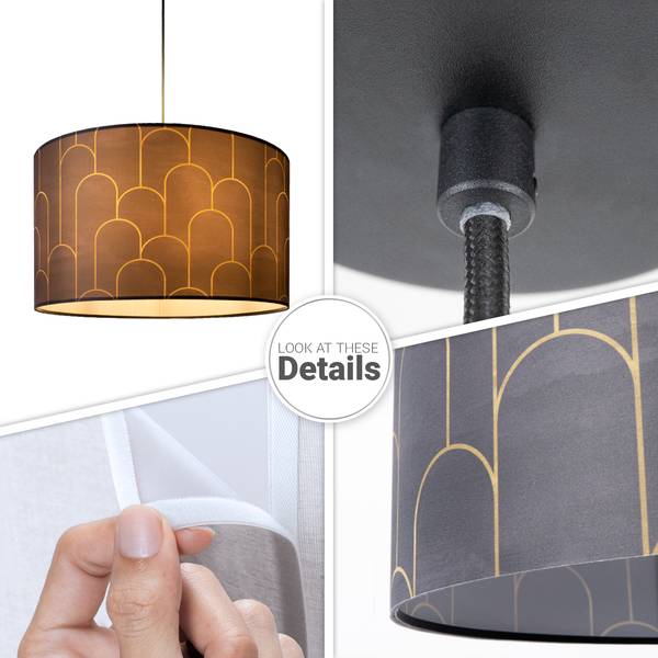 Pendelleuchte Hugo Pd1 Pil 005 Schwarz - Aluminium - 46 x 27 x 46 cm