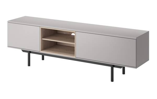 Meuble TV INOX RTV IRTV175 Gris - ABS - Mélamine - 175 x 54 x 40 cm