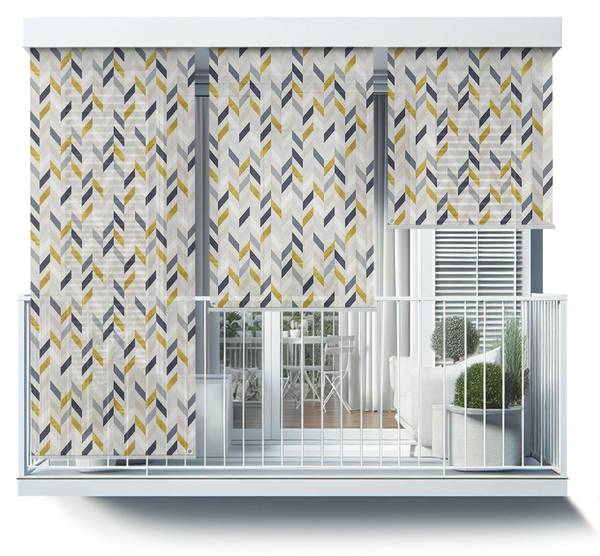 Außenrollo Formalis Motus Textil - 40 x 180 x 1 cm