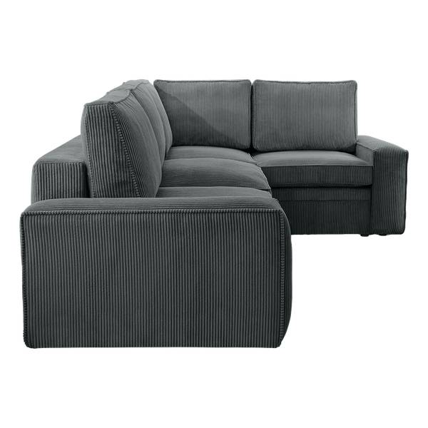 Ecksofa FJORDI Dunkelgrau