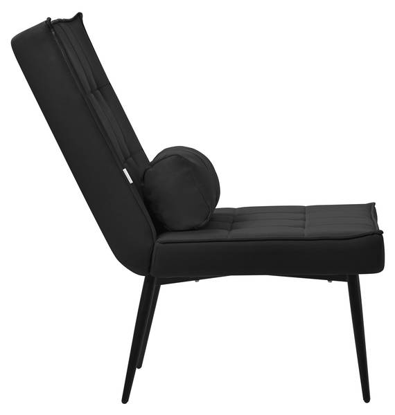 Relaxsessel mit Lendenkissen HOUSTON Schwarz