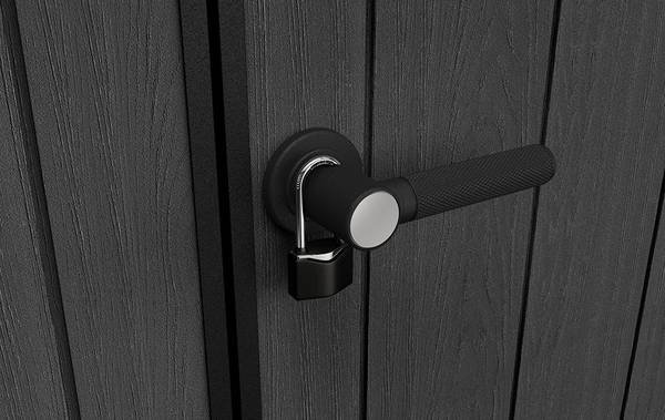 Gerätehaus Cortina Grau - Kunststoff - 218 x 226 x 342 cm