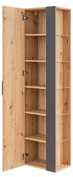 Hochschrank MADERA HC45 1D Beige - Melamin - 45 x 170 x 31 cm
