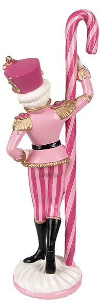 Figur Nussknacker Weihnachten-Emmett Pink - Kunststoff - 6 x 23 x 9 cm