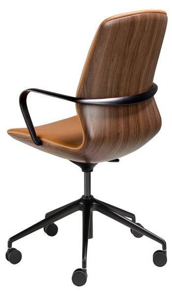 Siège de bureau pivotant 4219 Marron - Cuir synthétique - 59 x 94 x 61 cm