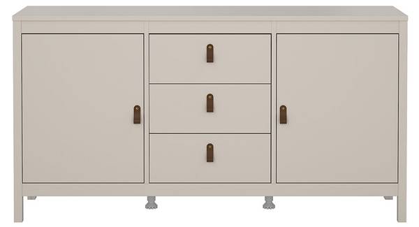 Sideboard Madrid bruin - deels massief hout - 152 x 80 x 39 cm