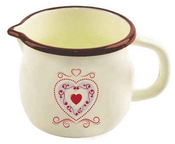 Becher 113084 Weiß - Metall - 12 x 11 x 18 cm
