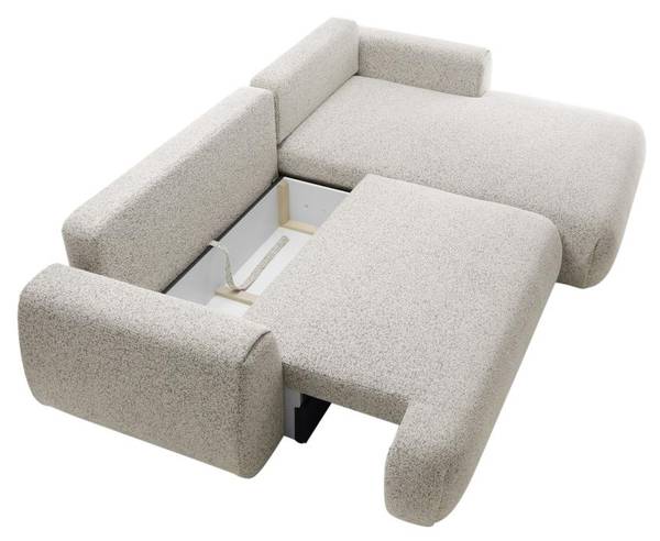 Schlafsofa MONELIA Hellgrau - 167 x 270 cm