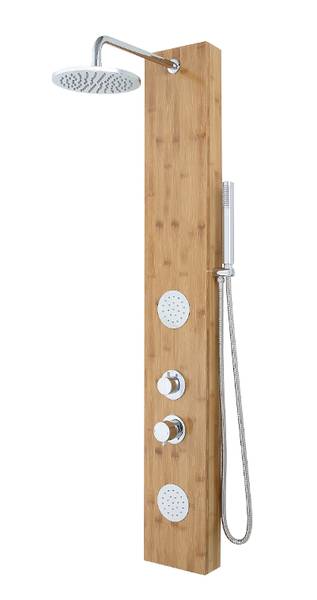K2O Lusso Duschsäule Mit Hydromassage – 4 Jets, Regeneffekt & Handbrause, Edelstahl, 150 Cm Hoch