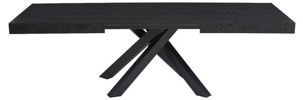 Essgruppe CATONAV Schwarz - Holz teilmassiv - 240 x 75 x 90 cm
