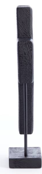 Ornament SALIO Schwarz - Holz teilmassiv - 10 x 45 x 19 cm