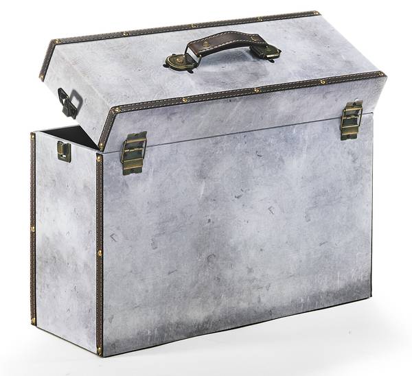 Aufbewahrungsbox GUGU26 Grau - Holzwerkstoff - 16 x 32 x 44 cm
