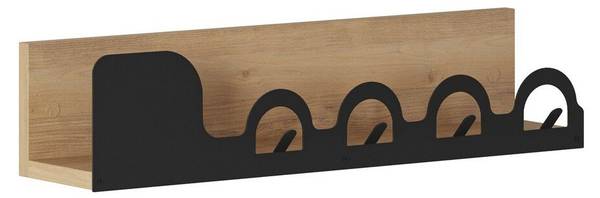 Garderobenständer LIORA HANGER Braun - Holzwerkstoff - 14 x 14 x 63 cm