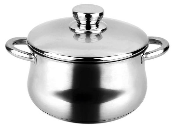 Kochtopf SilverInox Braun - Metall - 28 x 18 x 28 cm