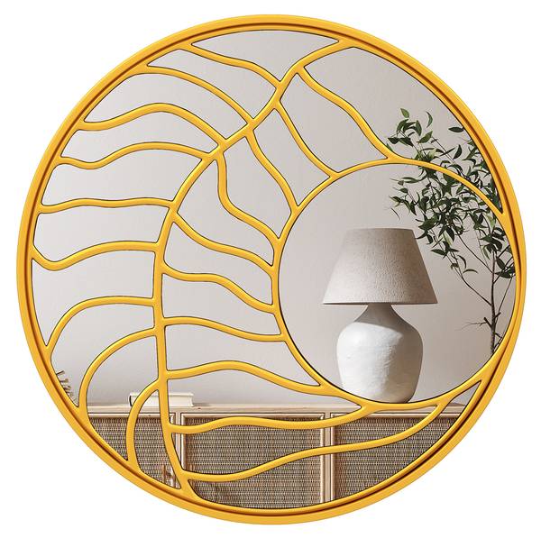 Wandspiegel TL32569SPNL goud - glas - 80 x 2 x 80 cm