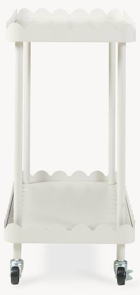 Servierwagen Bolmanralu rollbar Grau - Stahl - 61 x 60 x 31 cm