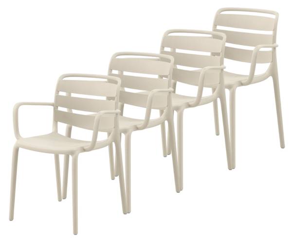 Stühle  11443 4er-Set Beige