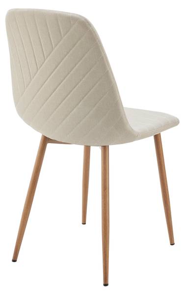 Esszimmerstuhl Köfering 4er Set Beige - Polyester - Stahl - 44 x 88 x 55 cm