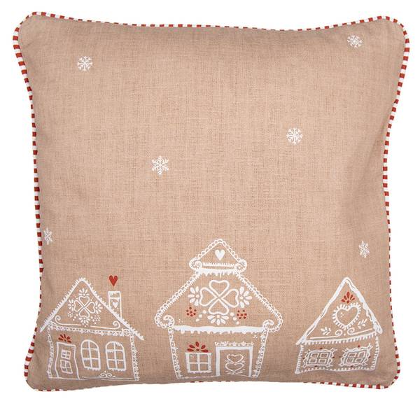 Kissenbezug Sakura Braun - Textil - 40 x 40 x 40 cm